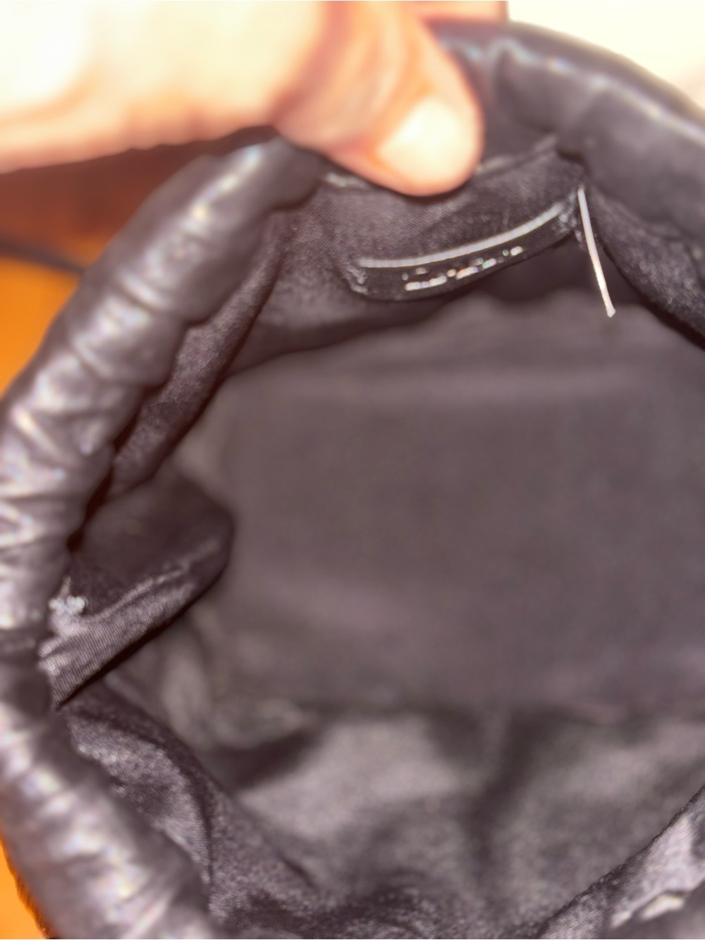 ZARA Black Studded Drawstring Bucket Bag - Picture 5 of 6